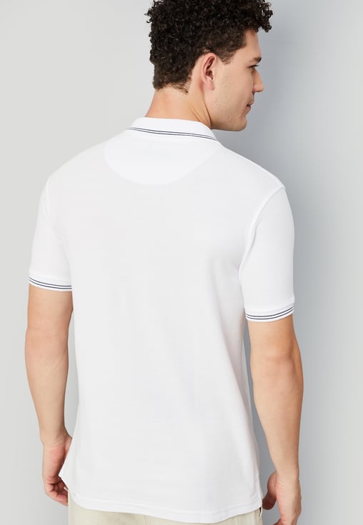 Men Solid Polo T-shirt
